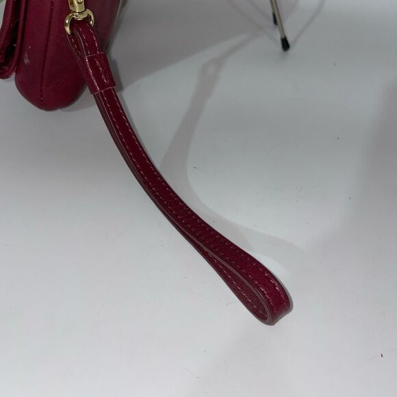 LODIS Women's Red Leather Clutch - Picture 5 of 10